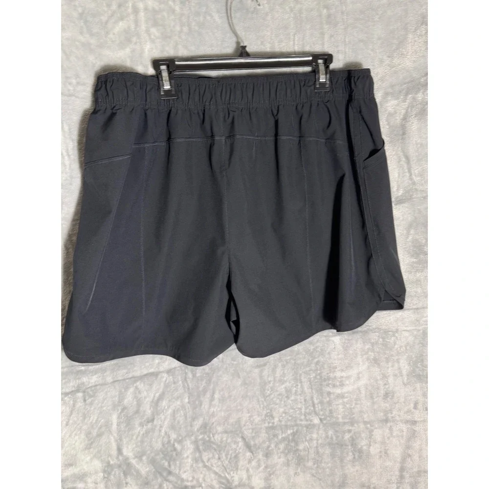 Lands End Womens 20W Black Active‎ Shorts Drawstring Pockets Stretch Hiking Gym